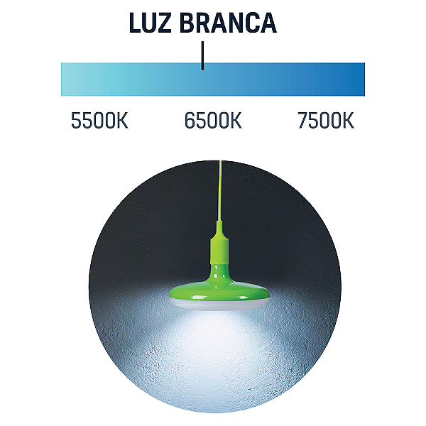 Luminaria Led Ufo Verde 18W 6500K Tramontina 58027083