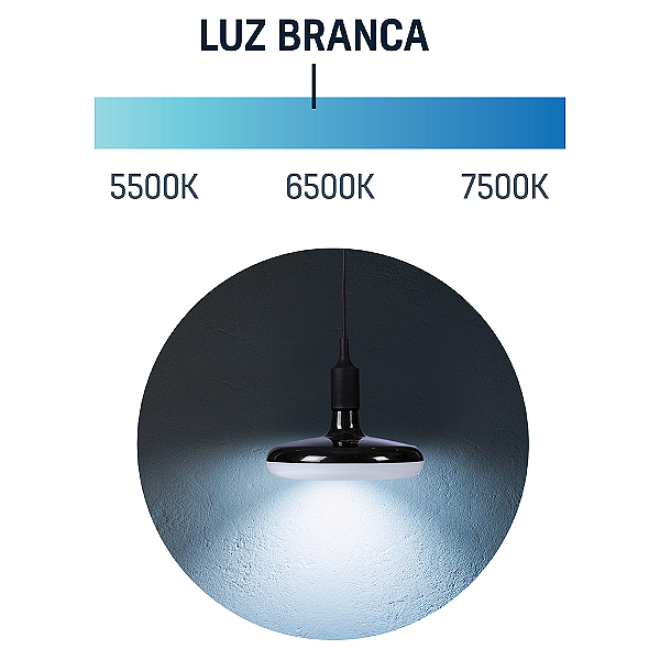 Luminaria Led Ufo Preto 24W 6500K Tramontina 58027087