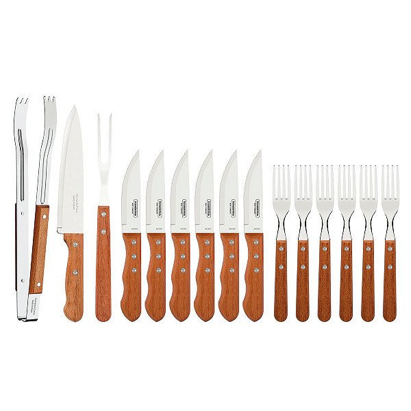Kit Churrasco Inox 15Pc Dynamic Tramontina 22399091