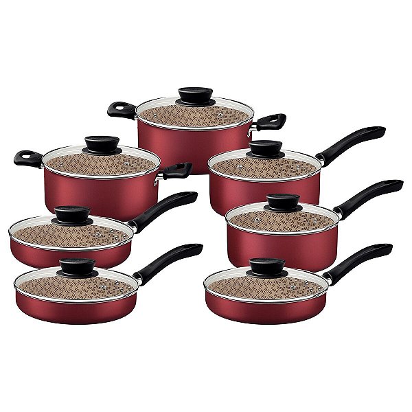 Panela Alum California Vermelho Tramontina 27899119