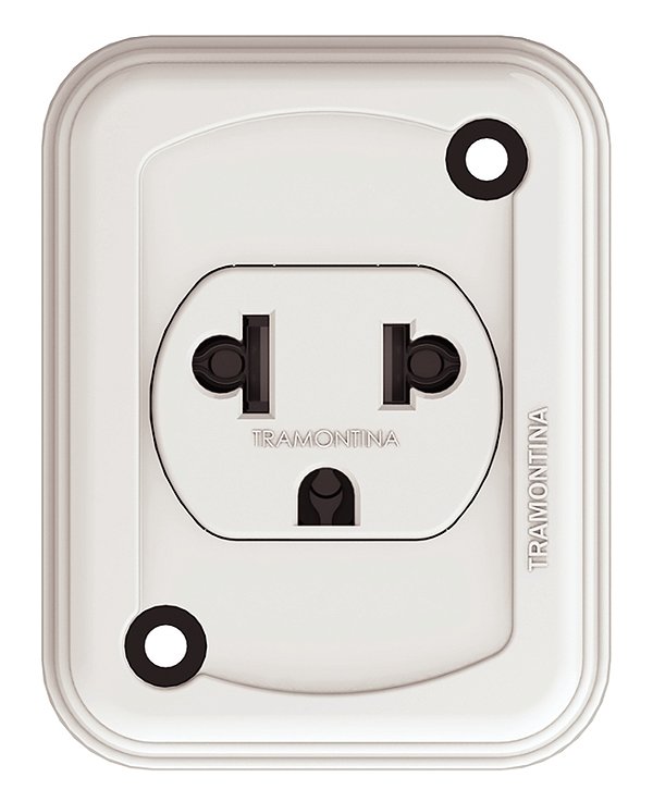 Tomada Ret  2P+T Universal 10A-250V Tramontina 57400158