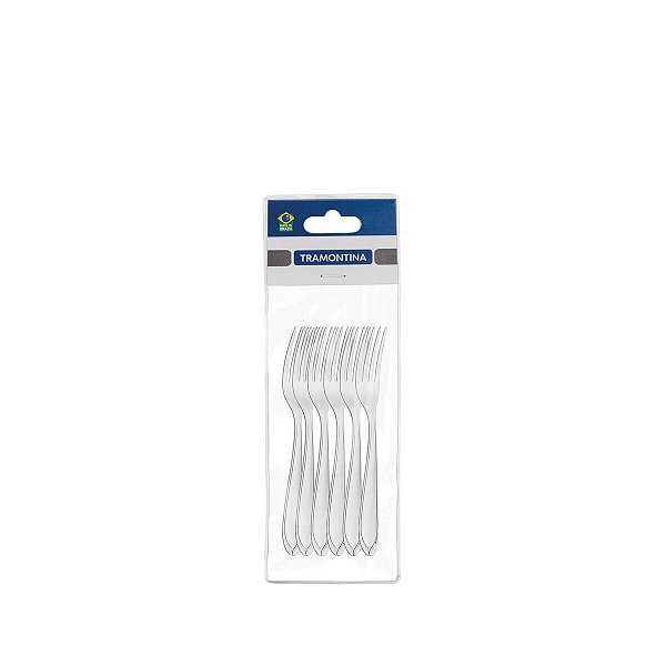 Jg Garfo Sobremesa Aco Inox 6Pcs Tramontina 63906056