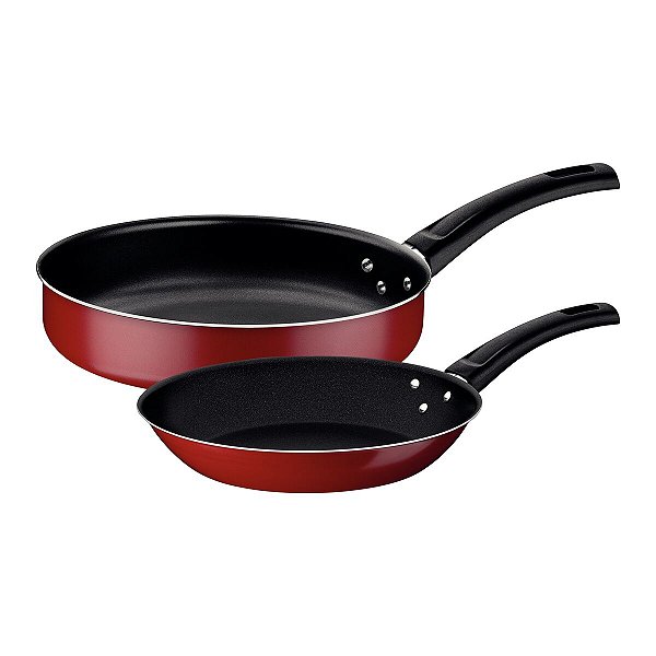 Jogo Frigideira 2Pc Coimbra Vermelho Tramontina 20297747