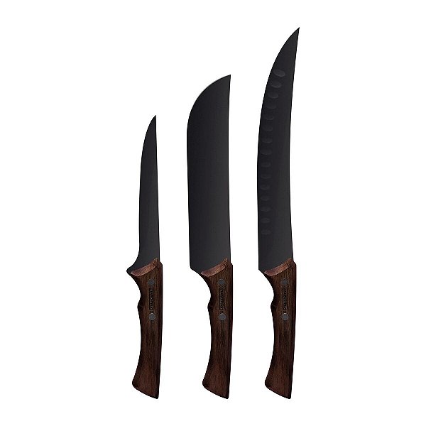 Jg Faca 3Pc Black Tramontina 22999044