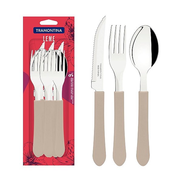 Faqueiro Inox 9Pc Leme Cinza Tramontina 23198334
