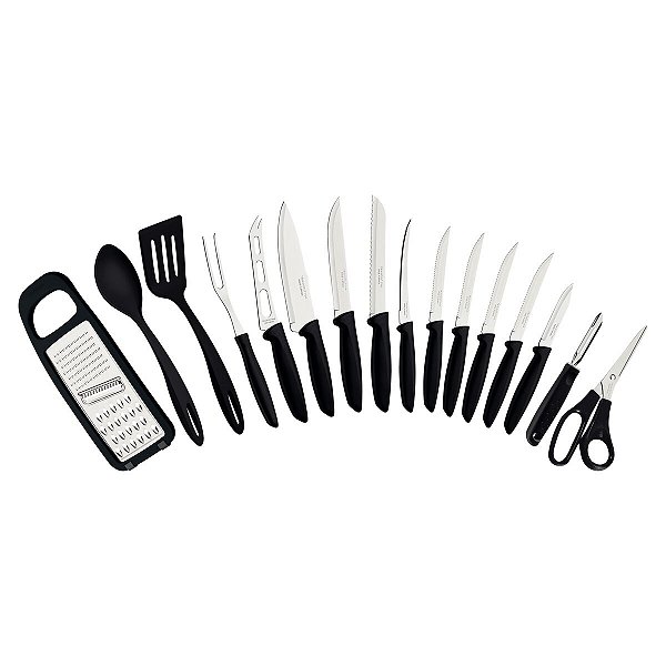 Jogo Facas/Utensil 16Pc Plenus Preto Tramontina 23498071