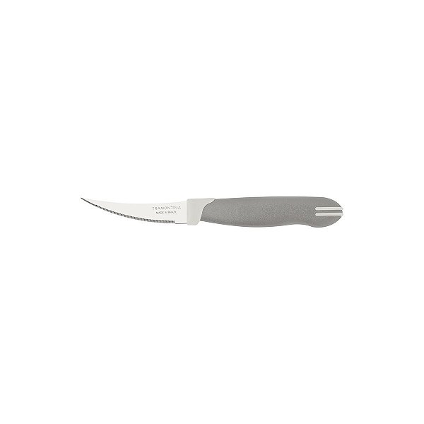 Faca Tomate Inox 2Pc MultiColher Cinza Tramontina 23512263