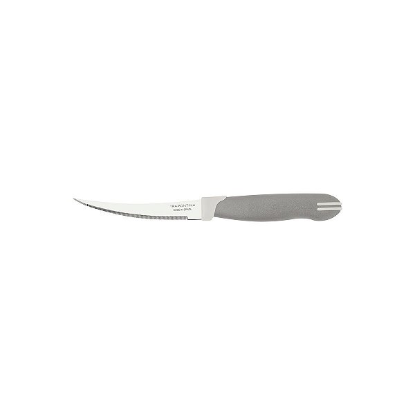 Faca Tomate Inox 2Pc MultiColher Cinza Tramontina 23512264