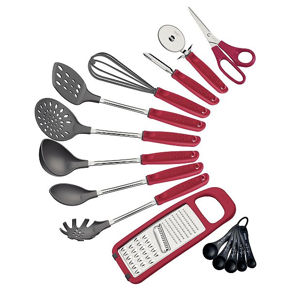 Jogo Utensilio 11Pc Utilit Vermelho Tramontina 25699737