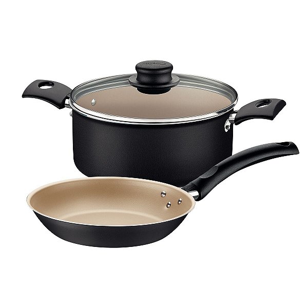 Jogo Panelas Alum 3Pc Turim Grafite Tramontina 27899118