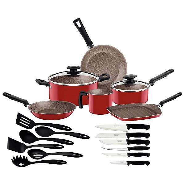 Kit Cozinha 20Pc Celebrare Vermelho Tramontina 27899135