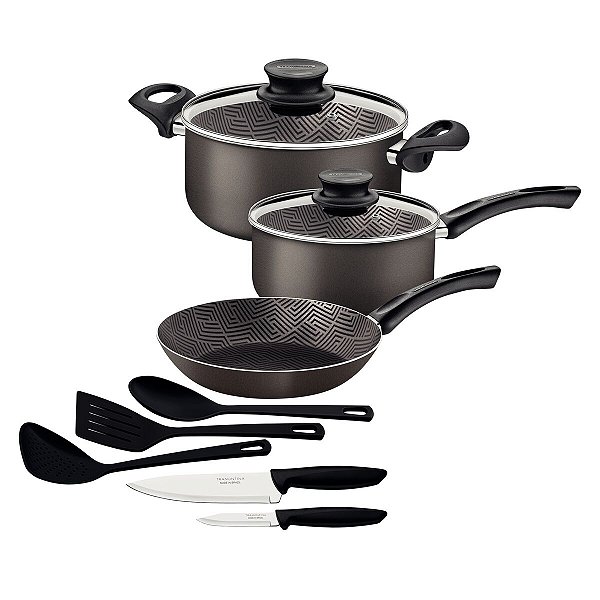 Kit Cozinha 10Pc Paris Chumbo Tramontina 27899379