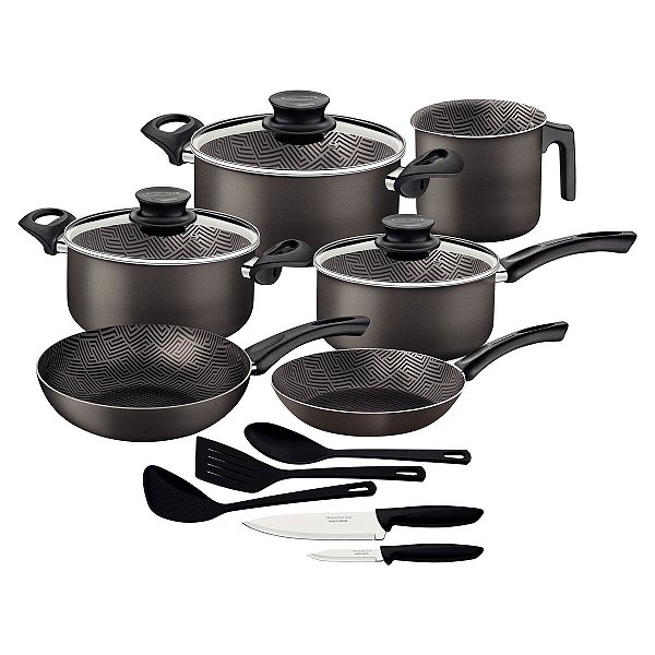 Kit Cozinha 14Pc Paris Chumbo Tramontina 27899386