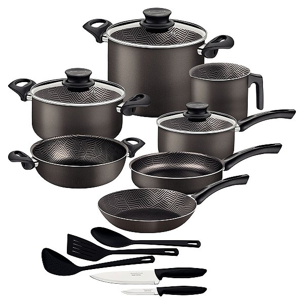 Kit Cozinha 15Pc Paris Chumbo Tramontina 27899387