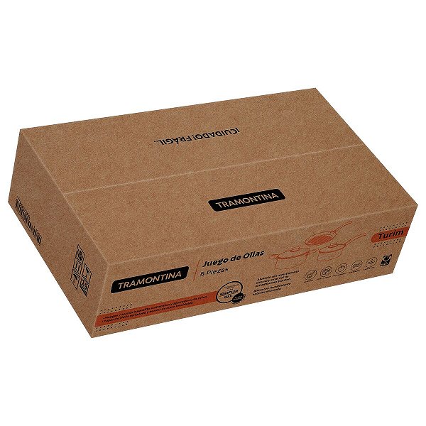 Jogo Panelas Alum 5Pc Turim Vermelho Tramontina 27899388