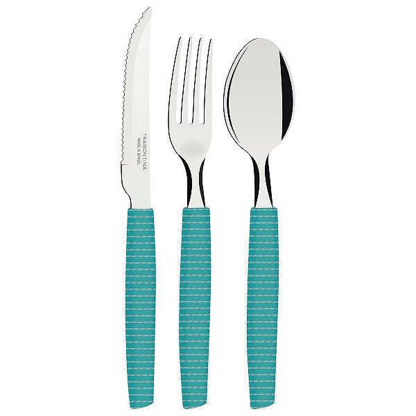 Talher Inox Munique Verde Tramontina 29899431