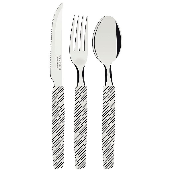 Talher Inox Munique Branco Tramontina 29899432