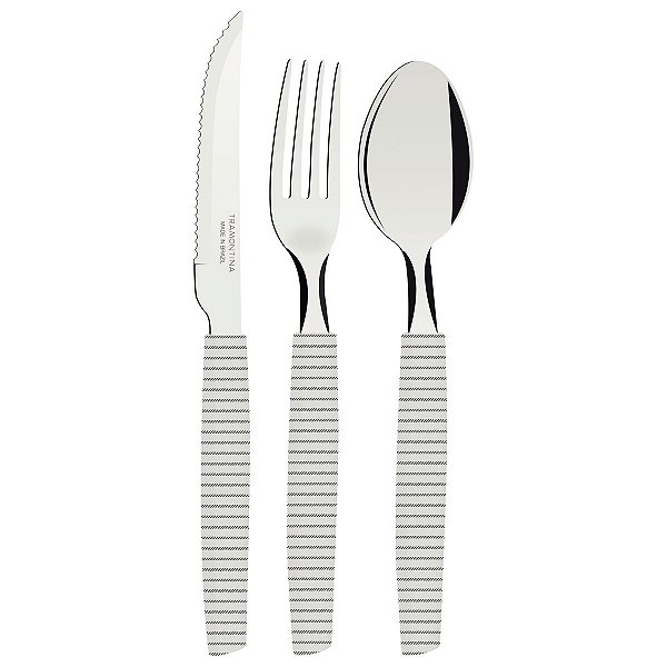 Talher Inox Munique Branco Tramontina 29899433