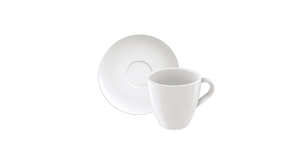 Xicara Pires Cappuccino 200Ml Porcelana Tramontina 96900080