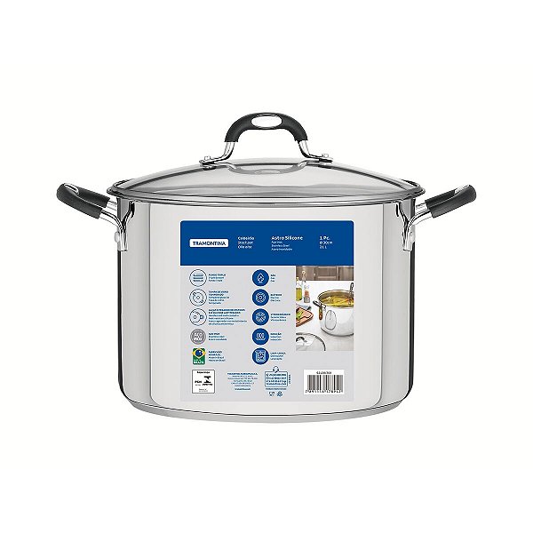 Caldeirao Aco Inox 30X30 Astr Silic Tramontina 62128300