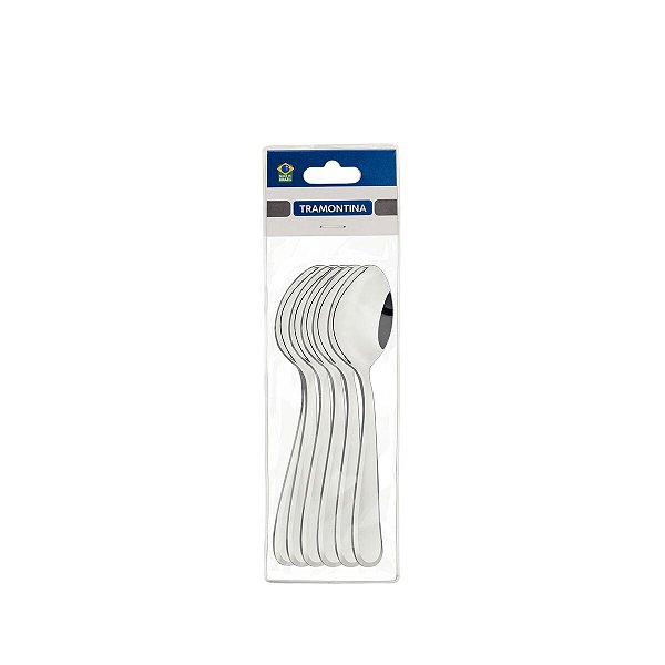 Jg Colher Mesa Aco Inox 6Pcs Angra Tramontina 63903016