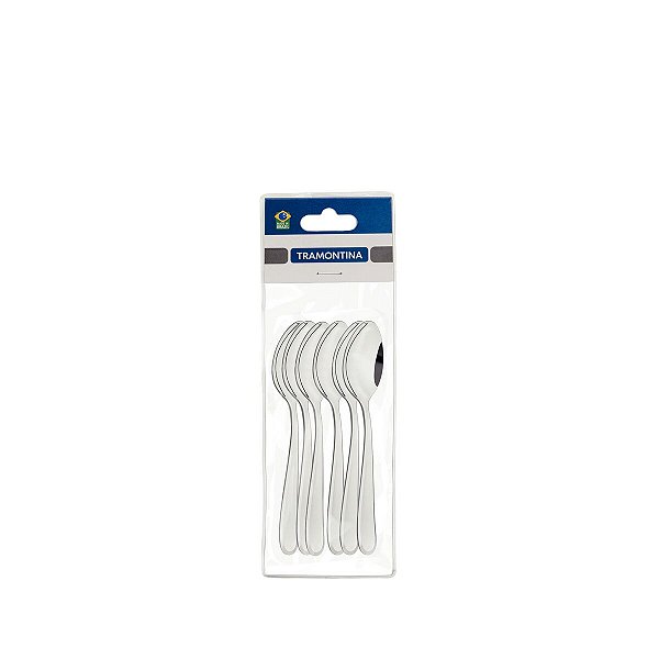 Jg Colher Sobremesa Aco Inox 6Pc Angra Tramontina 63903046