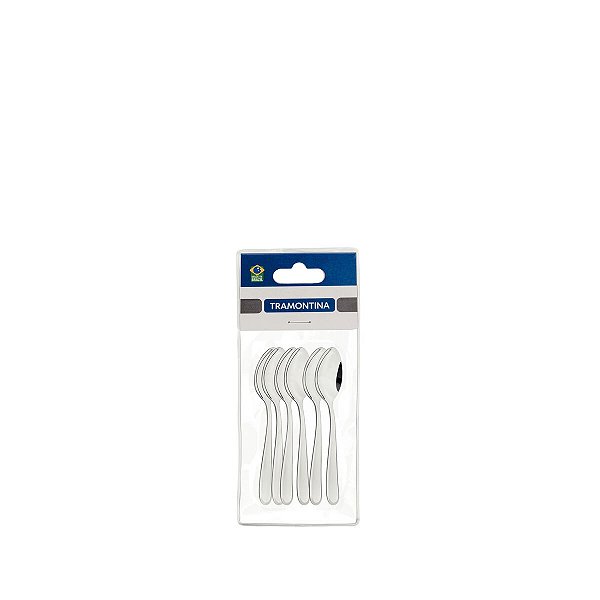 Jg Colher Cha Aco Inox 6Pcs Angra Tramontina 63903076