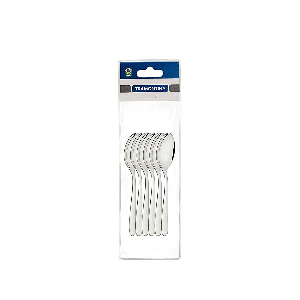 Jg Colher Cha Aco Inox 6Pcs Havai Tramontina 63905076