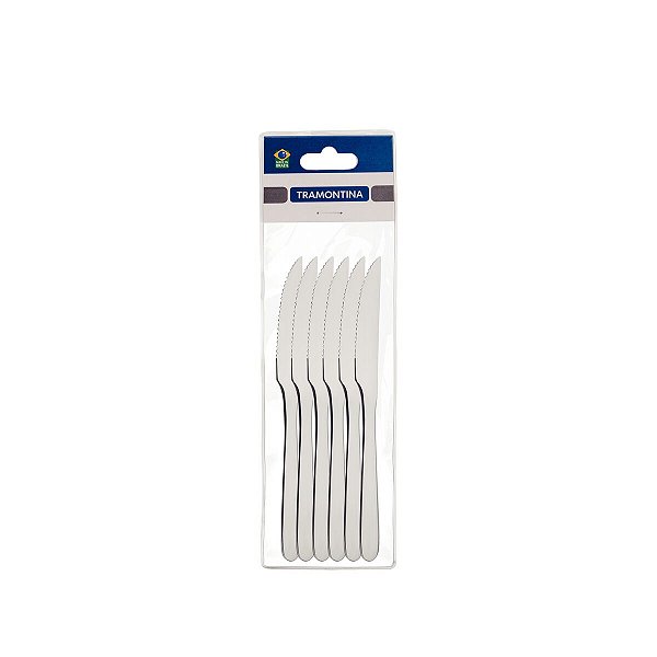 Jg Faca Churras Aco Inox 6Pcs Havai Tramontina 63905186