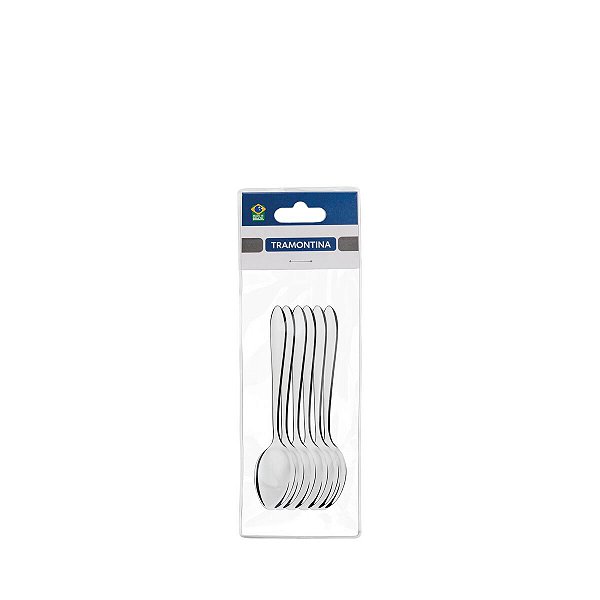 Jg Colher Sobremesa Aco Inox 6Pc Satri Tramontina 63982046