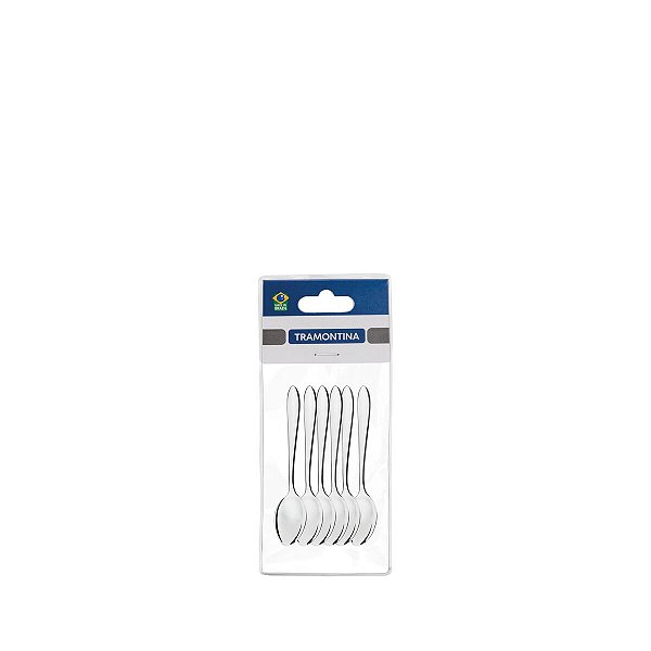 Jg Colher Cha Aco Inox 6Pcs Satri Tramontina 63982076