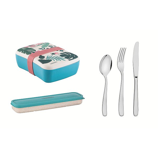 Cj Talher Aco Inox C/Estojo Pote Verde Tramontina 64220304
