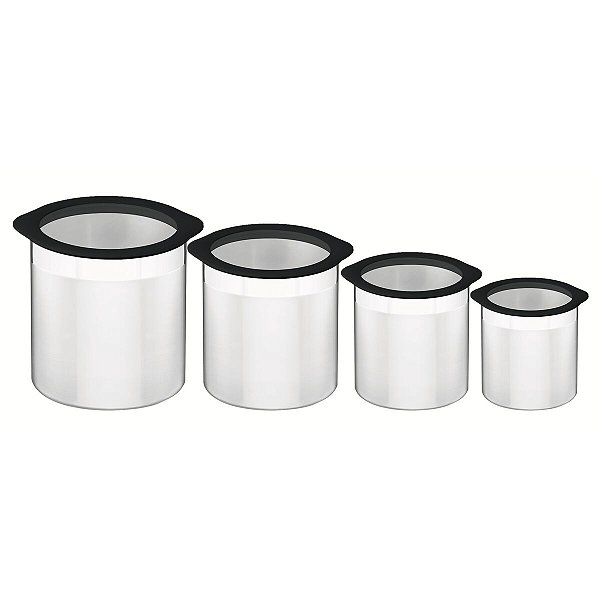 Jg Potes Aco Inox 4Pc Cucina Preto Tusa Tramontina 64220647