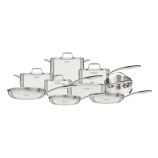 Jg Panelas Aco Inox 14Pc Grano Tusa Tramontina 65140008