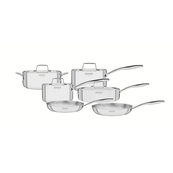 Jg Panelas Aco Inox 10Pc Grano Tusa Tramontina 65140018