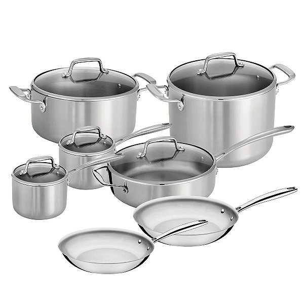 Jg Panelas Aco Inox 12Pcs Walmart Tramontina 65240024