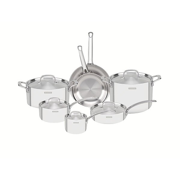 Jg Panelas Aco Inox 12Pc Monaco Ace Tramontina 65240028