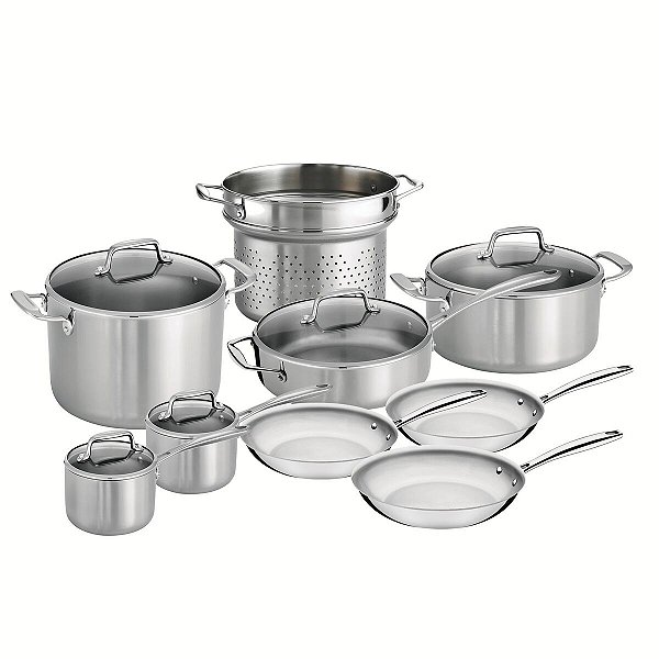 Jg Panelas Aco Inox 14Pcs Walmart Tramontina 65240034