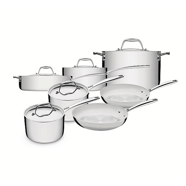Jg Panelas Aco Inox 12Pcs Seattle Tramontina 65240138