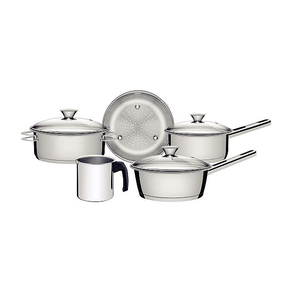 Jg Panelas Aco Inox 5Pcs Solar Tramontina 65510264