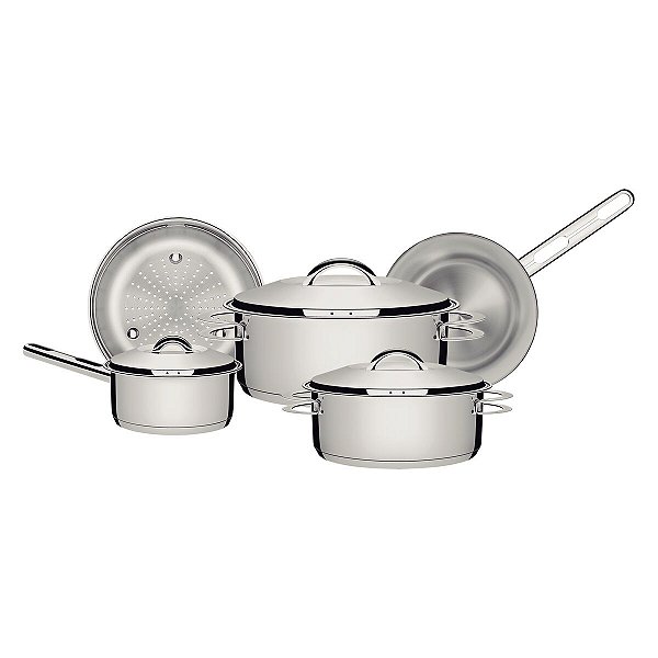 Jg Panelas Aco Inox 5Pcs Solar Tramontina 65510343