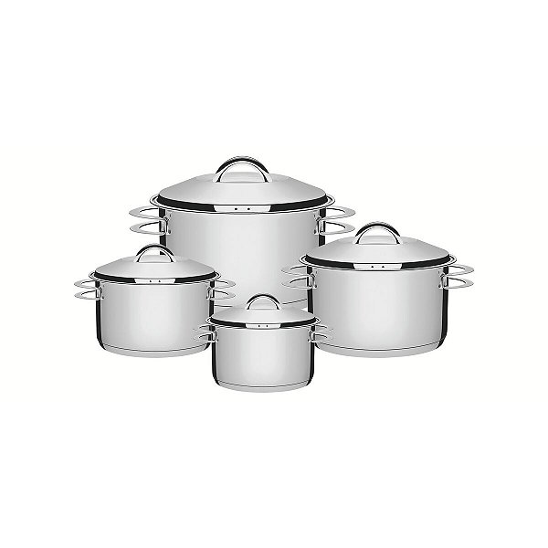 Jg Panelas Aco Inox 4Pcs Solar Tramontina 65510563