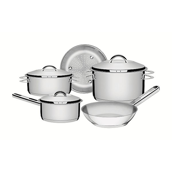 Jg Panelas Aco Inox 5Pcs Solar Tramontina 65510784