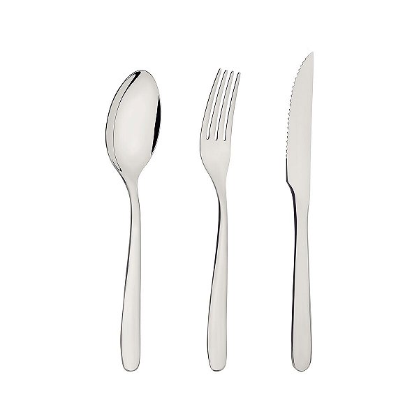 Jg Faca Garfo Colher Inox 3Pc Havai Tramontina 66905563