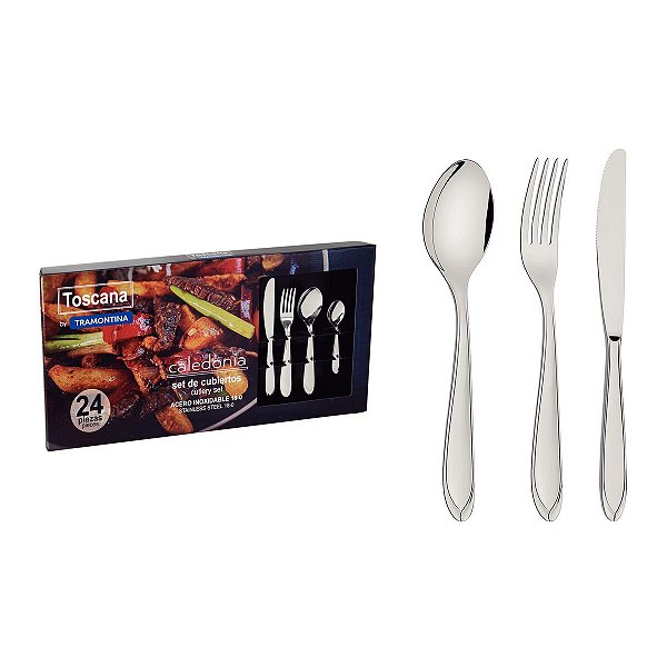 Faqueiro Aco Inox 24Pcs Laguna Tramontina 66906006