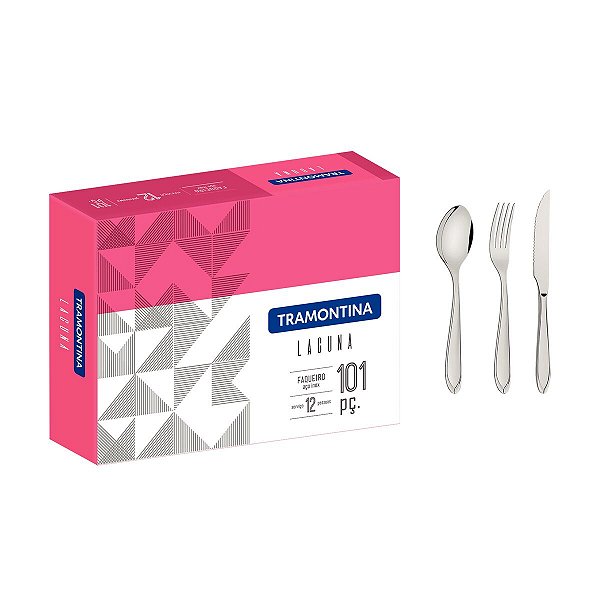 Faqueiro Aco Inox 101Pcs Laguna Tramontina 66906404