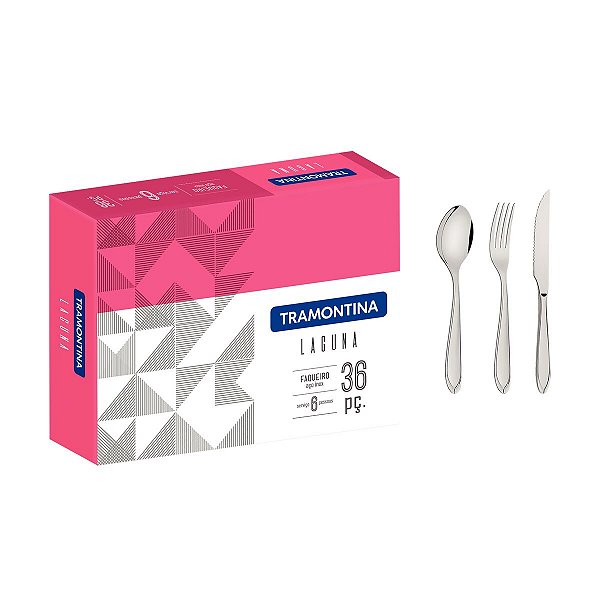 Faqueiro Aco Inox 36Pcs Laguna Tramontina 66906464