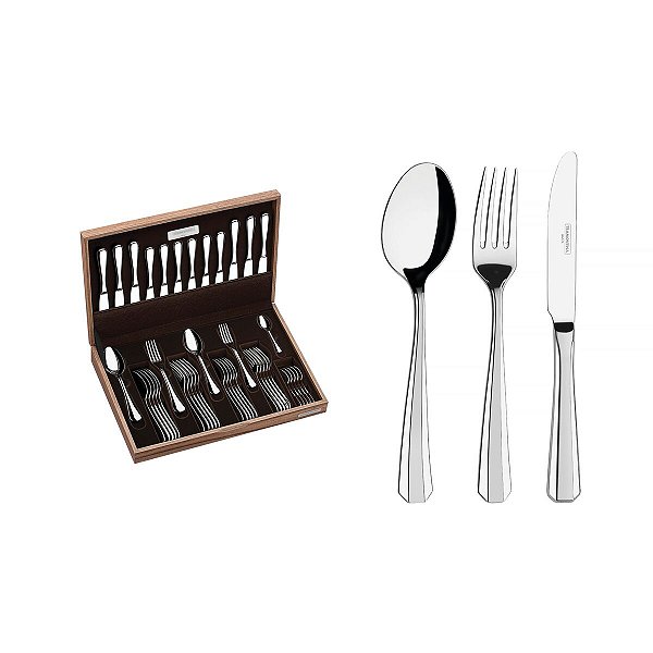 Faqueiro Aco Inox 42Pcs C/Estojo Tramontina 66911203