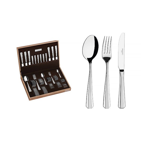 Faqueiro Aco Inox 42Pcs C/Estojo Tramontina 66911205
