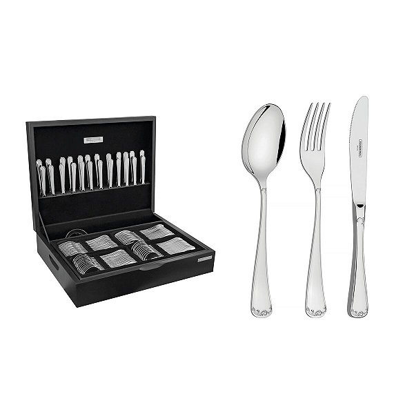 Faqueiro Aco Inox 101Pcs C/Estojo Tramontina 66915214